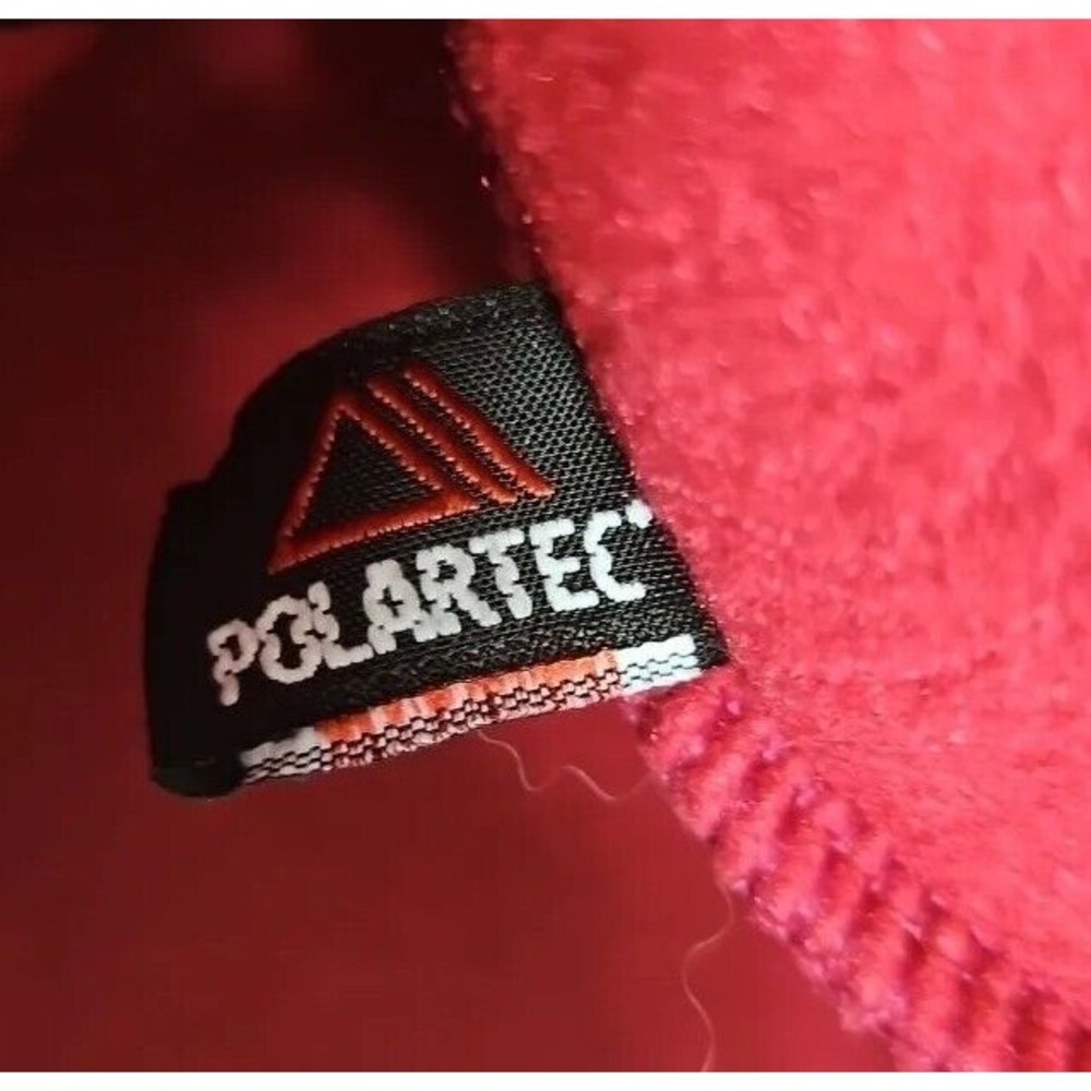 LL Bean Women's Sz MED Polartec Pink Fleece Zip Front Winter Vest - Picture 5 of 11